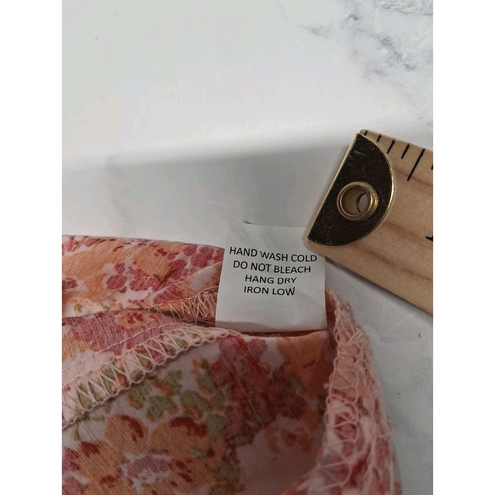Sienna Sky Junior's Floral "Camisole" Red, Pink & Orange Size M - Picture 10 of 10